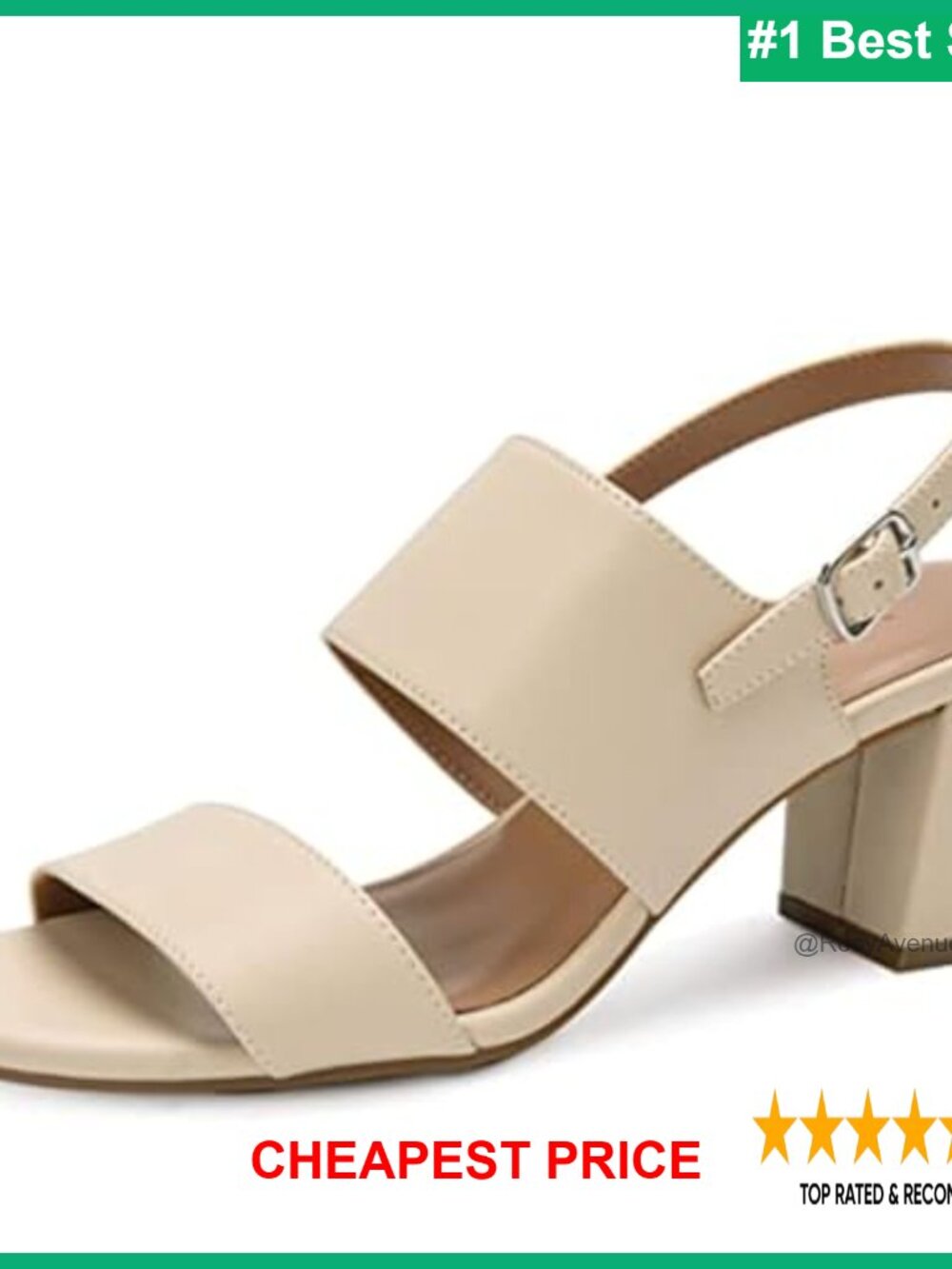 Aerosoles Block Heel Slingback Sandals 2.25 Inch Comfort
